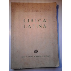 LIRICA LATINA - N.I.HERESCU  - 1937